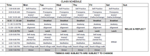 TTC SCHEDULE